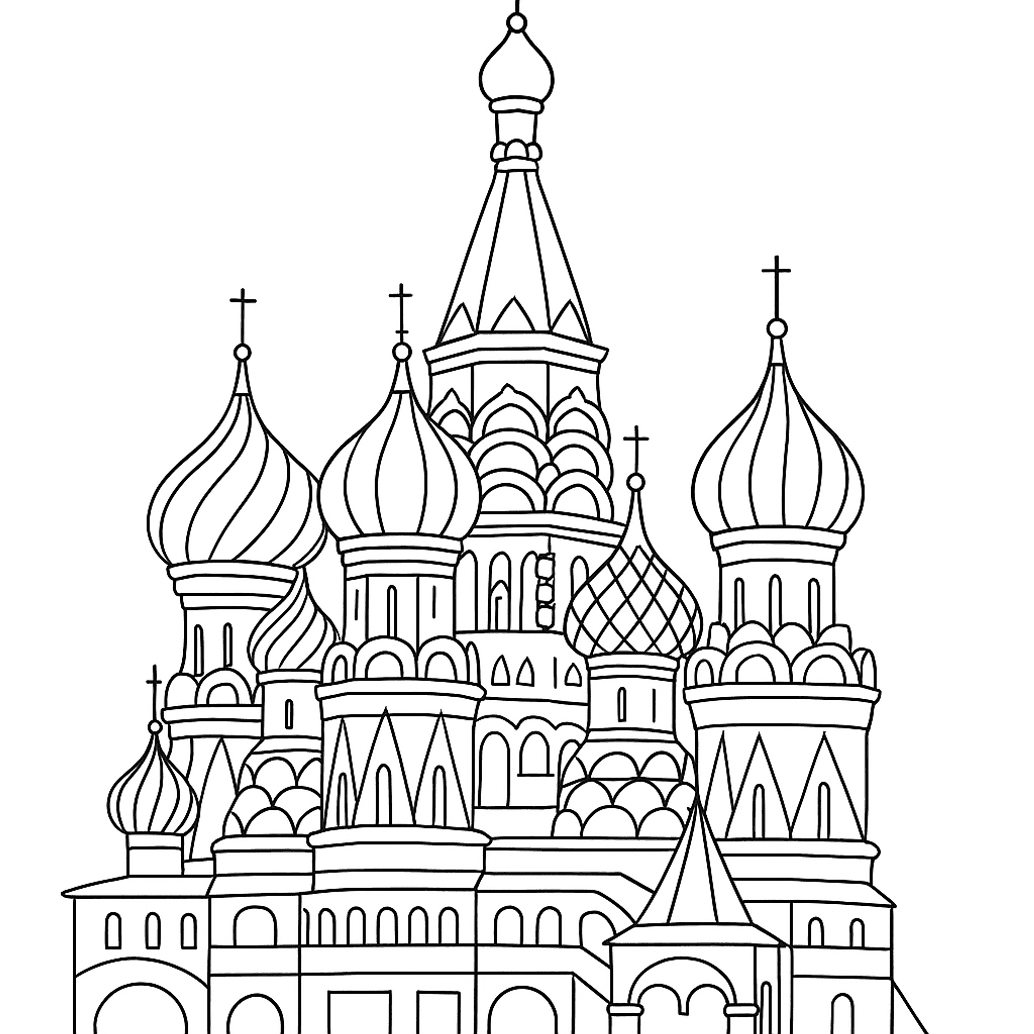 Kremlin Moscow Kleurplaat