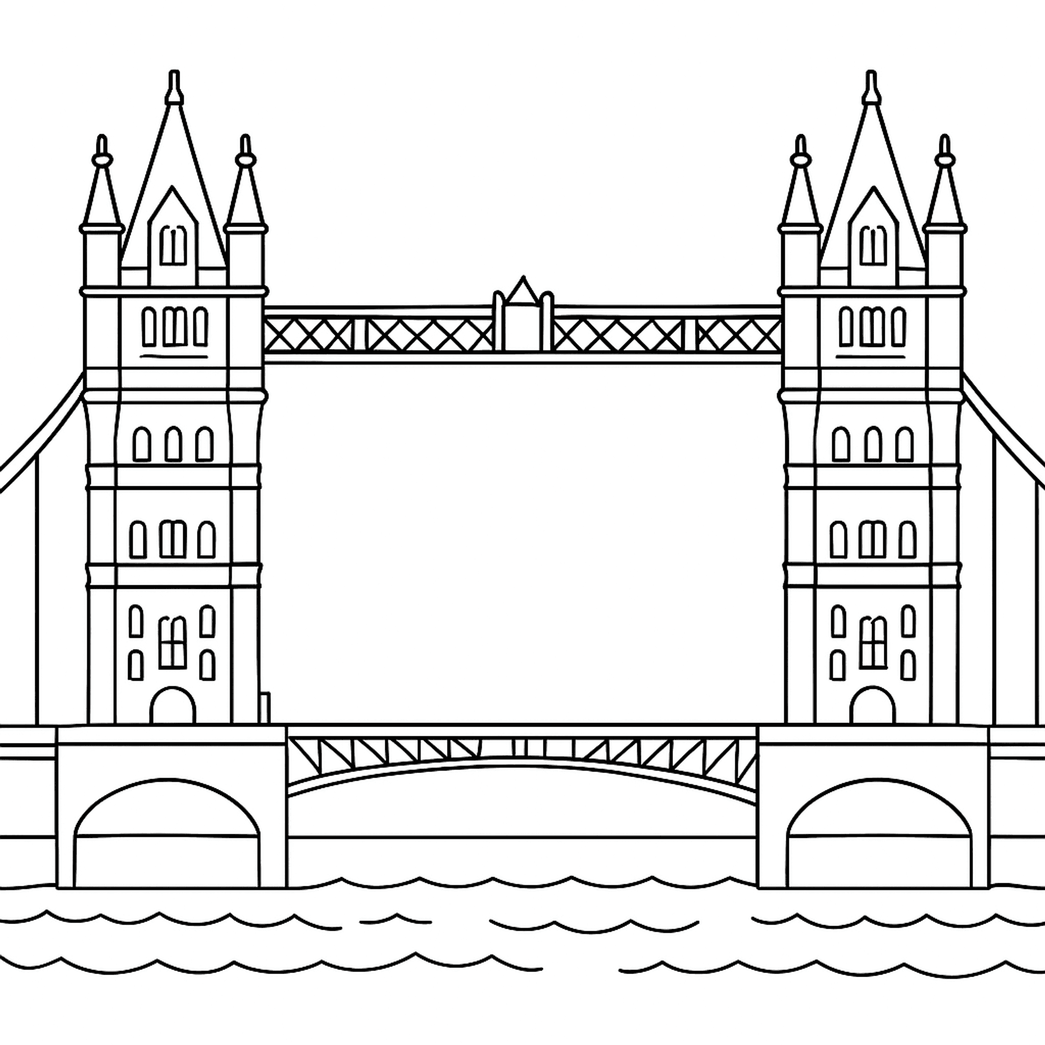 Tower Bridge Kleurplaat