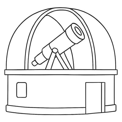 Observatorium Kleurplaat