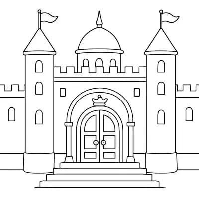 Paleis Kleurplaat