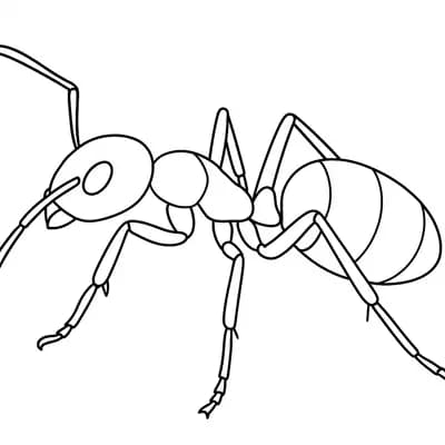 Carpenter Ant Large Kleurplaat