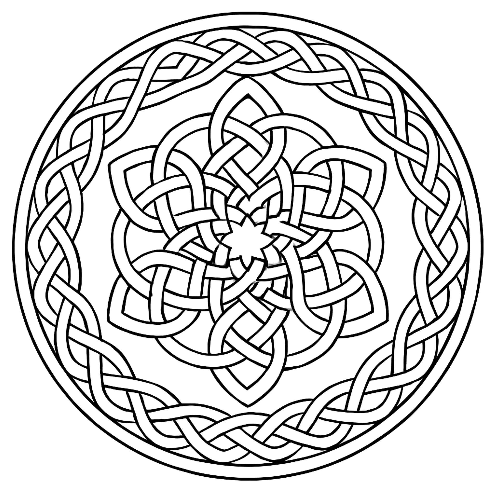 Keltisch Mandala Kleurplaat