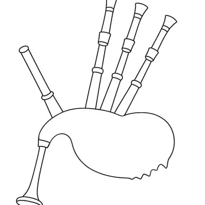 Doedelzak Kleurplaat