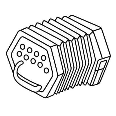 Concertina Squeeze Kleurplaat