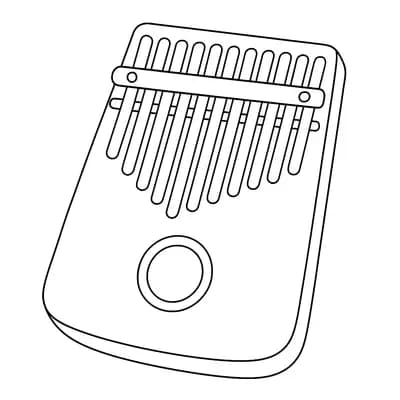 Kalimba Thumb Kleurplaat