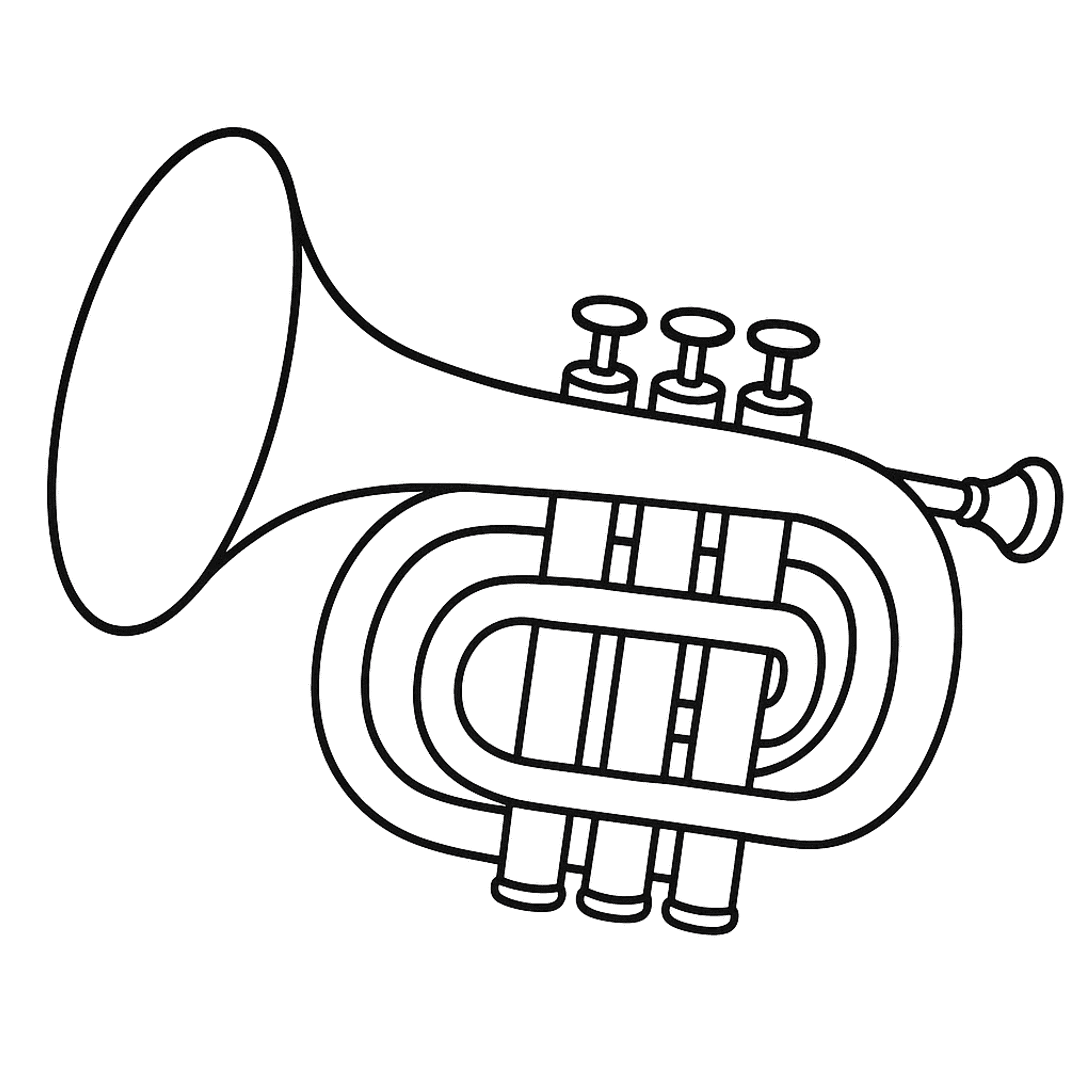 Mellophone Marching Kleurplaat