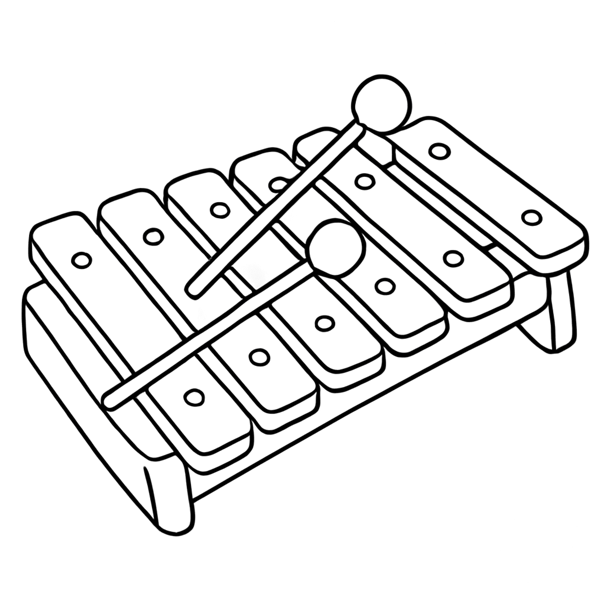 Xylofoon Kleurplaat