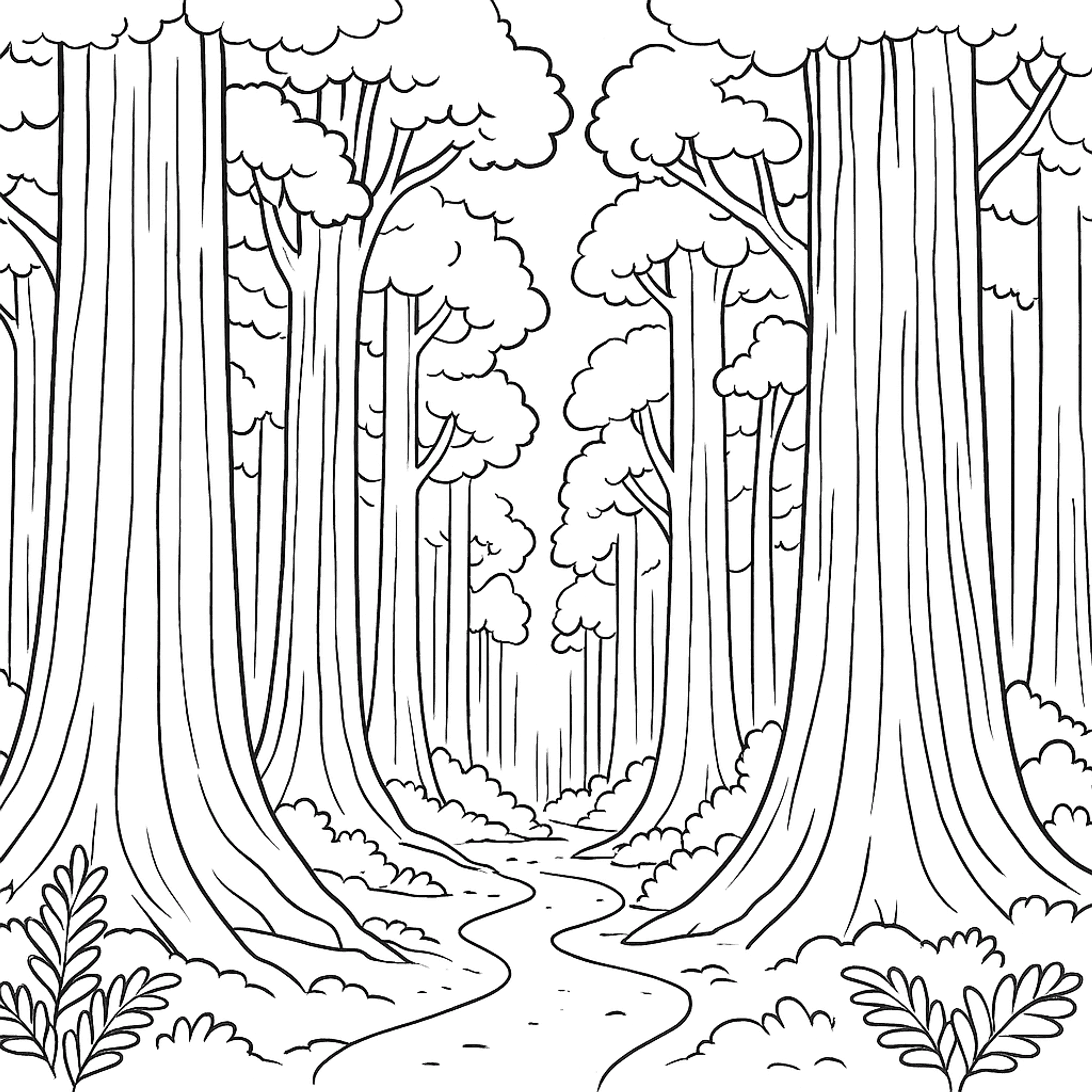 Ancient Redwood Kleurplaat
