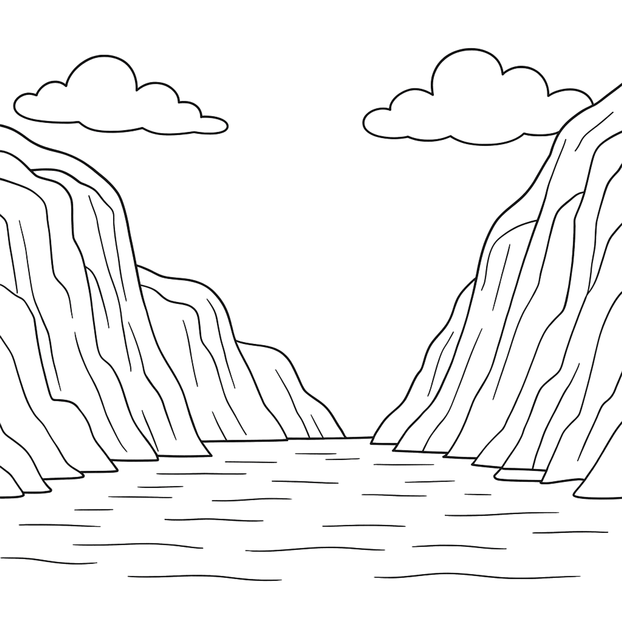 Fjord Kleurplaat