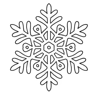 Sneeuwvlok Kleurplaat