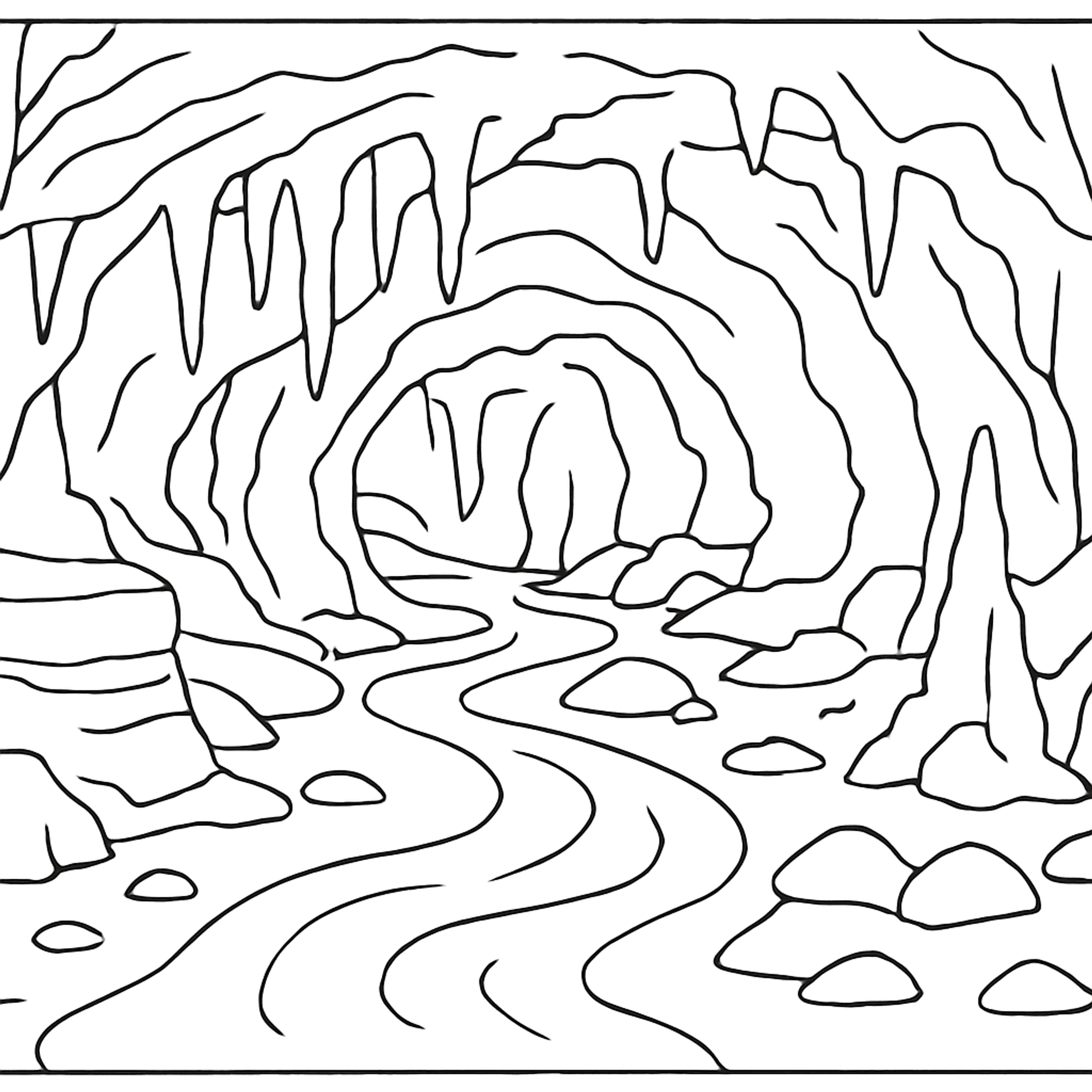 Underground River Kleurplaat