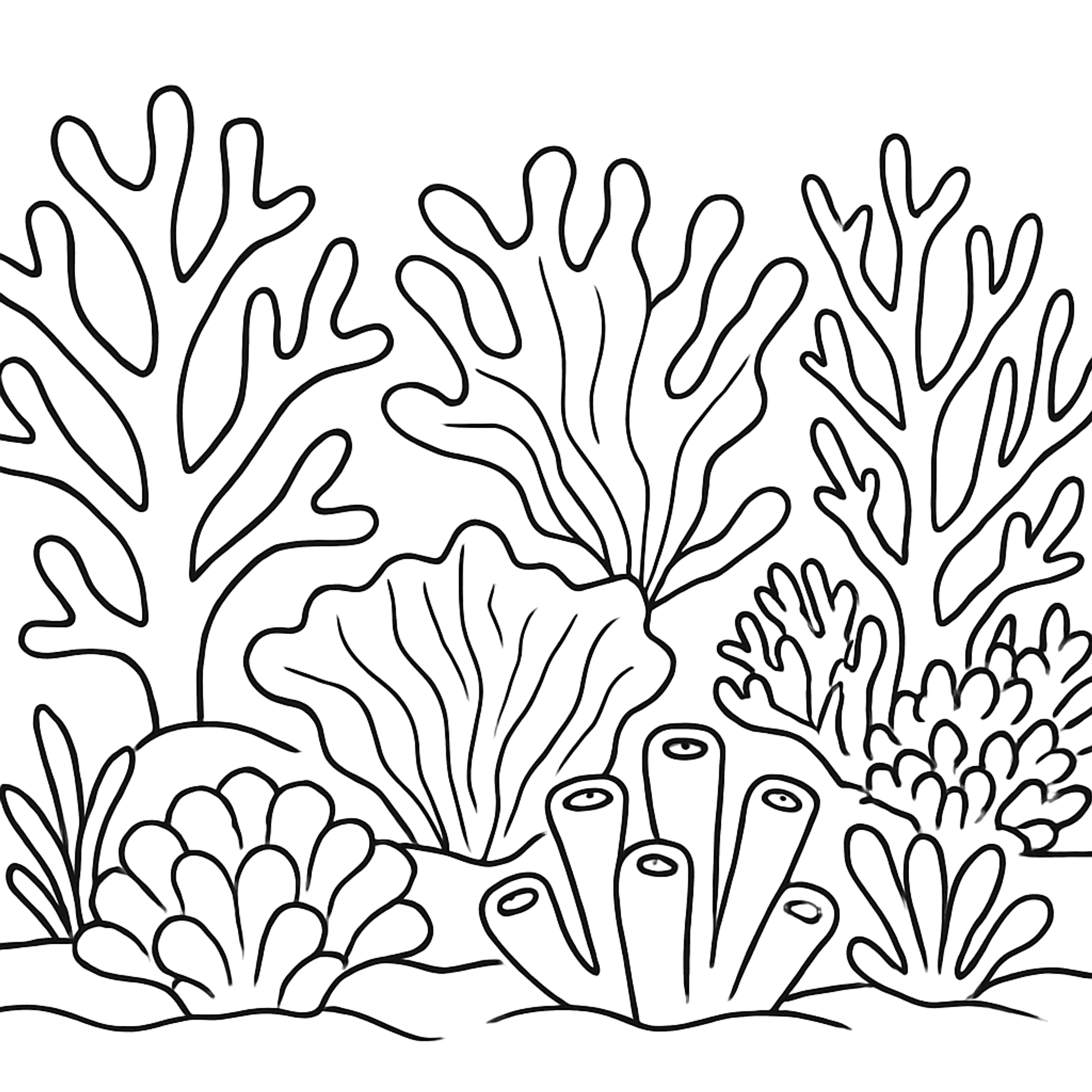 Koraaltuin Kleurplaat