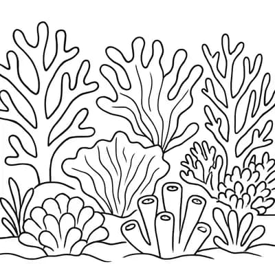 Koraaltuin Kleurplaat