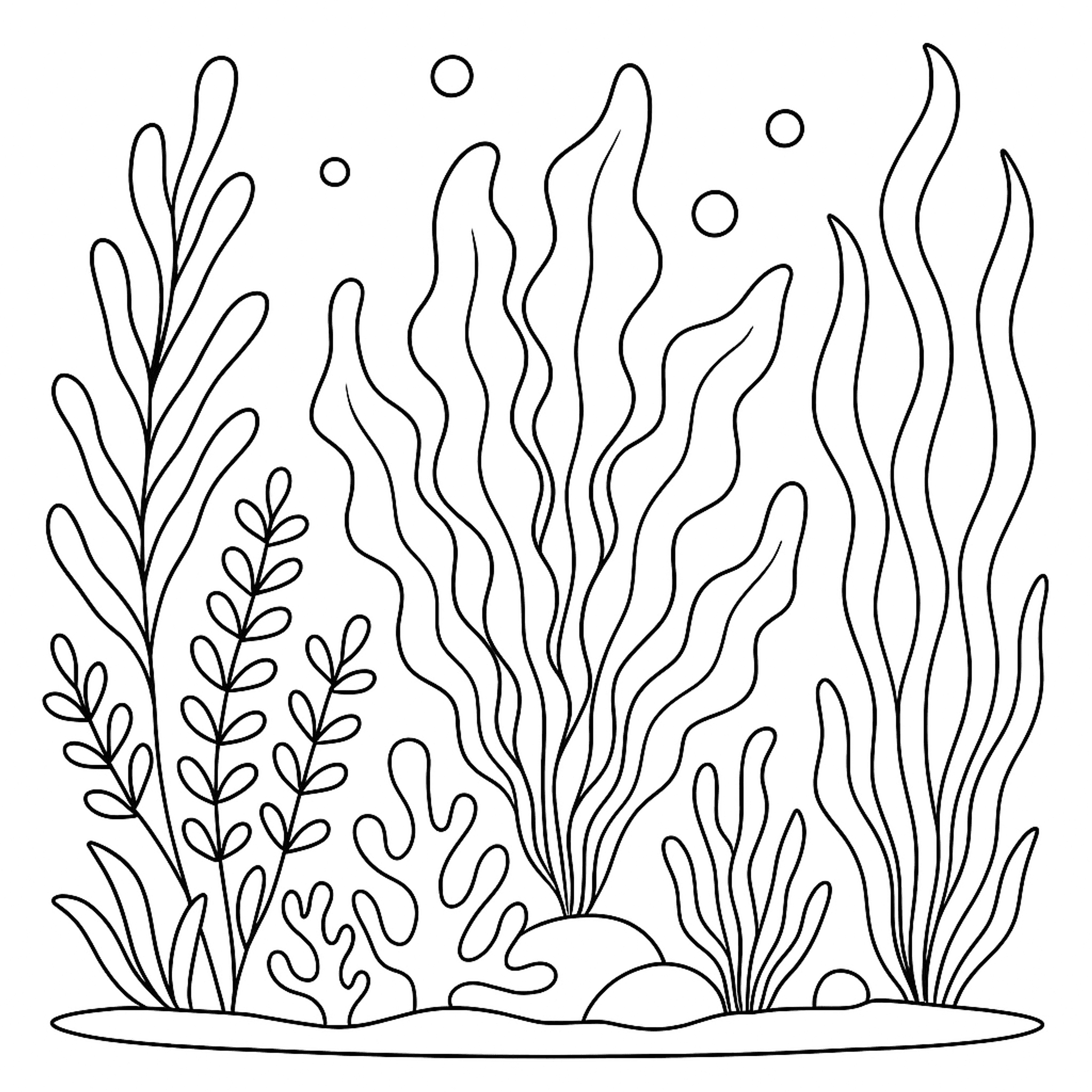 Zeewiertuin Kleurplaat