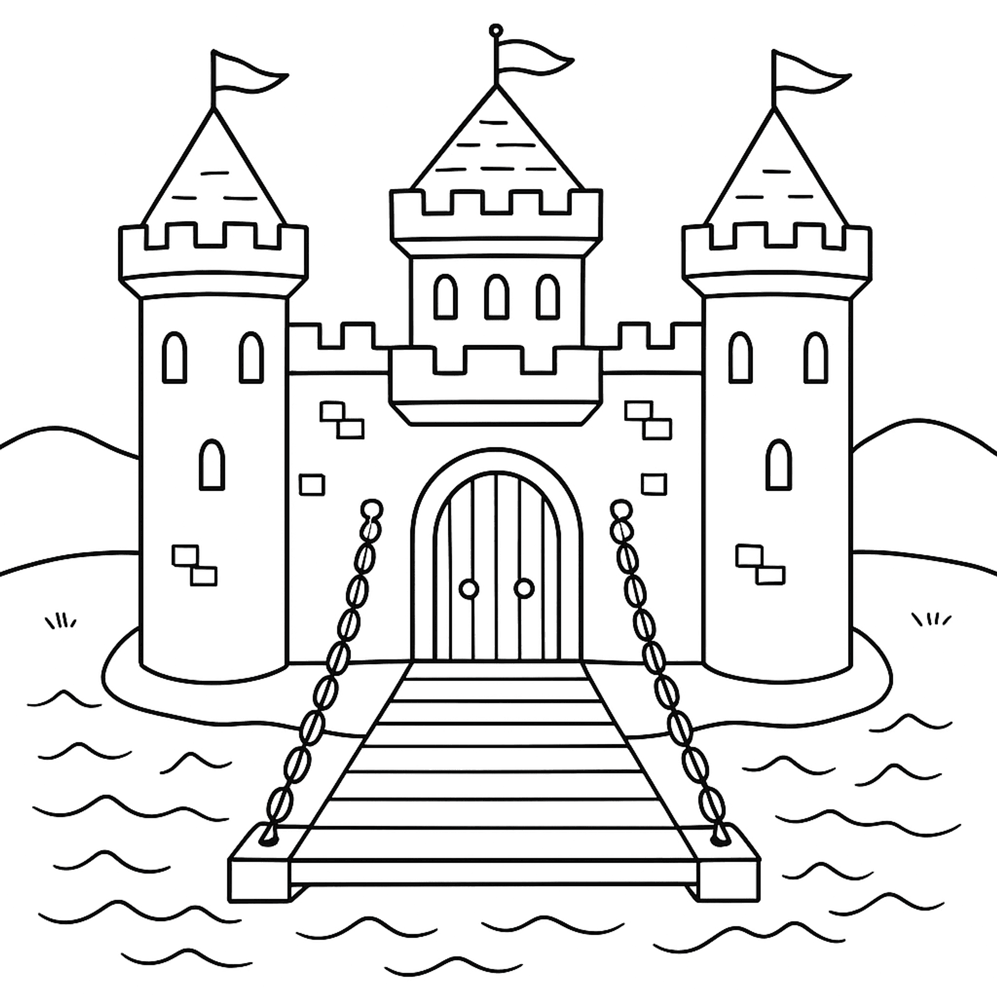 Ophaalbrug Kleurplaat