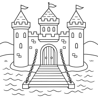 Ophaalbrug Kleurplaat