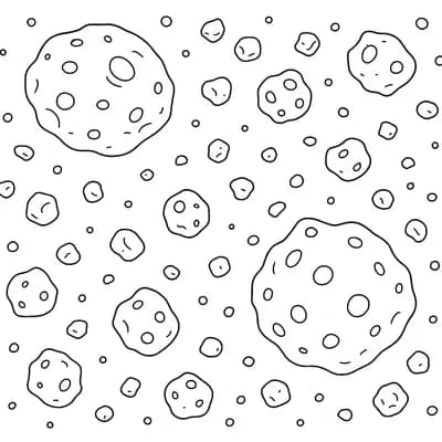 Asteroïdengordel Kleurplaat