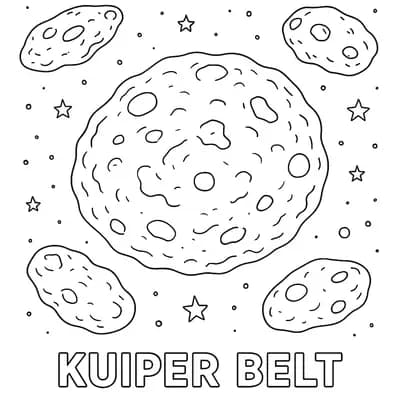 Kuiper Belt Kleurplaat