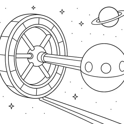 Lagrange Point Kleurplaat