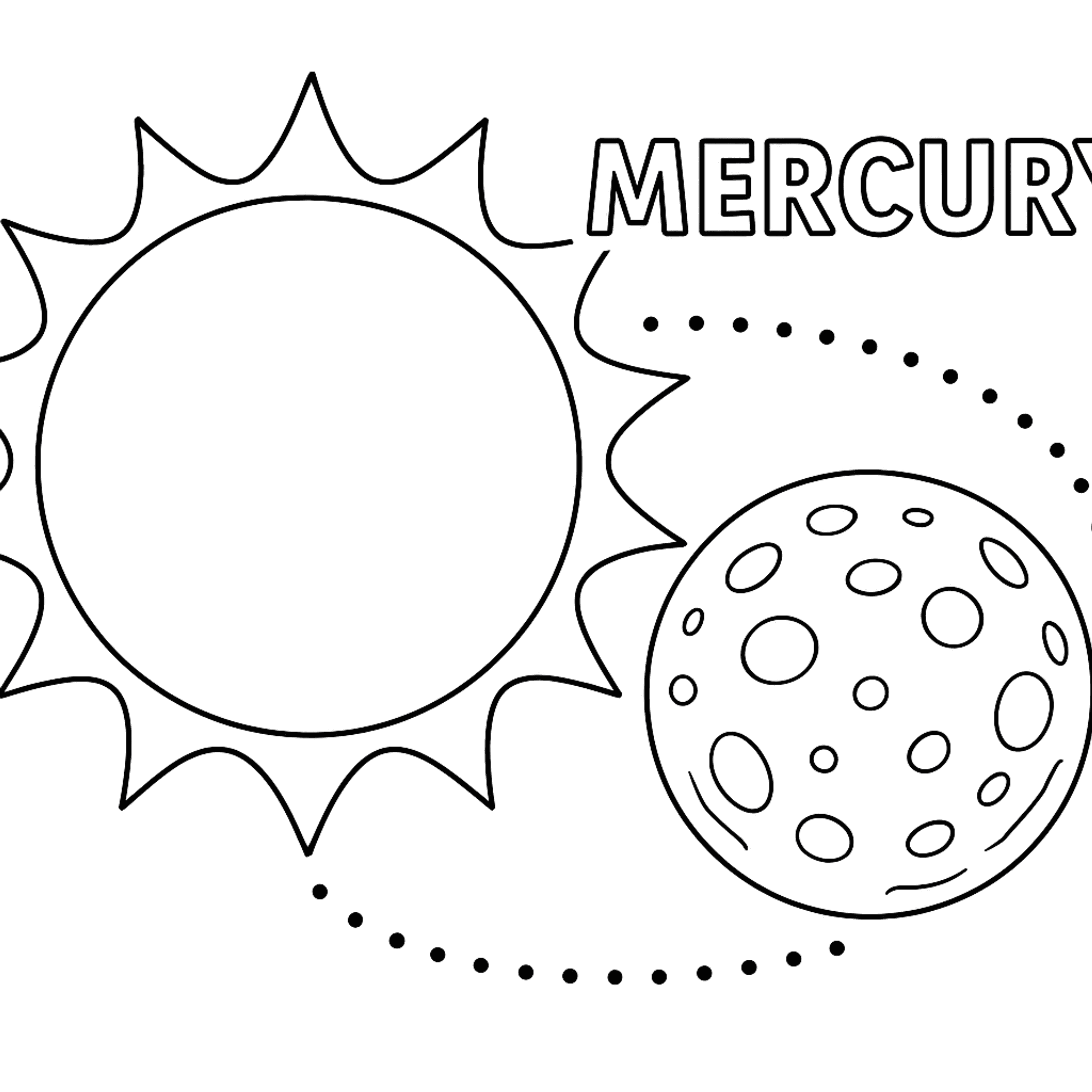 Mercurius Kleurplaat