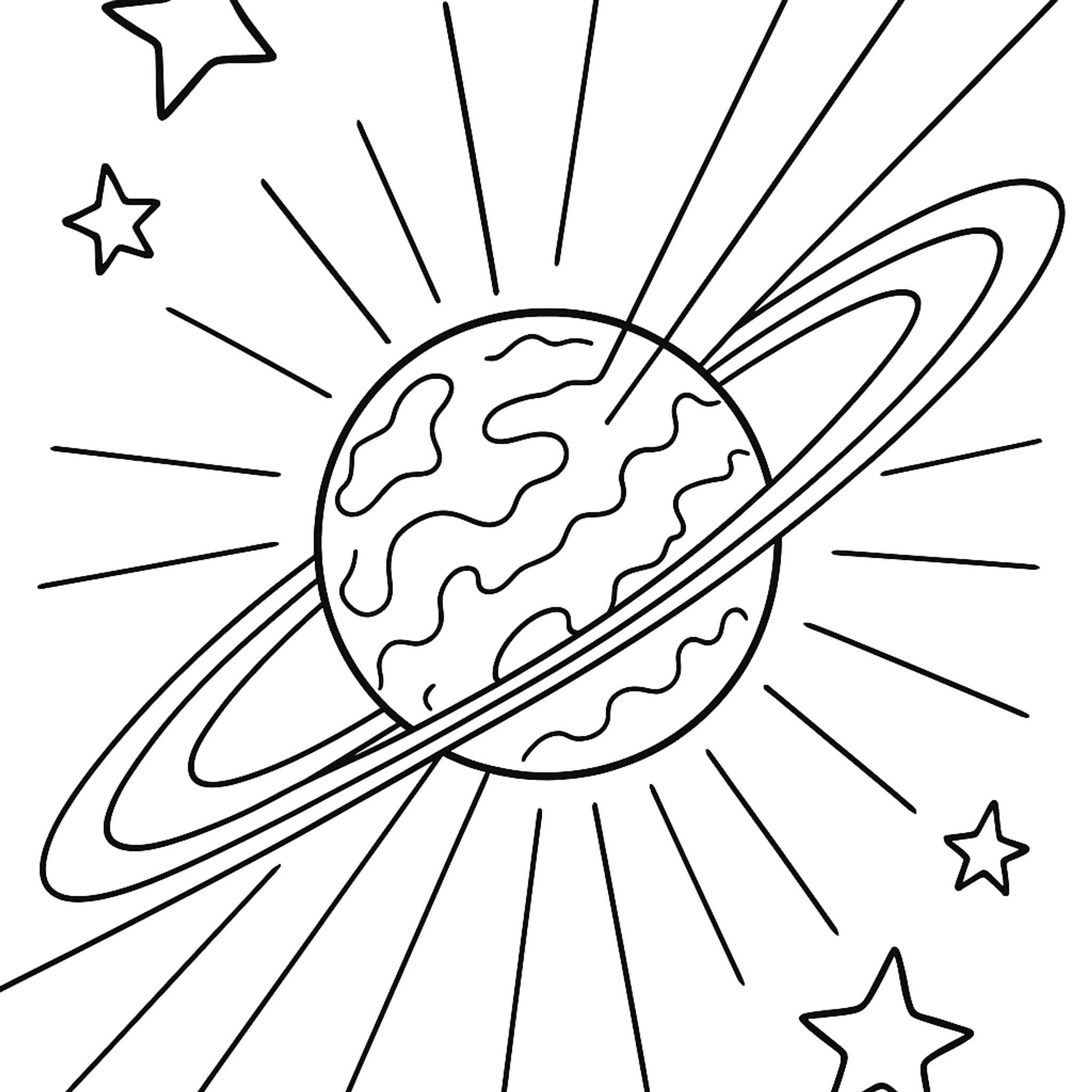 Pulsar Spinning Kleurplaat