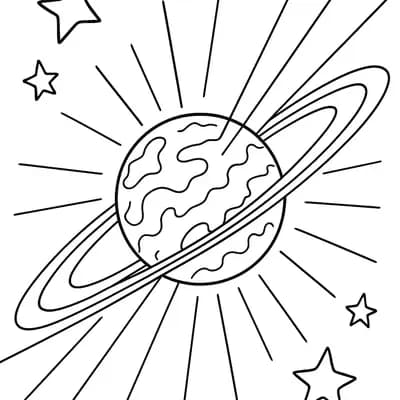 Pulsar Spinning Kleurplaat