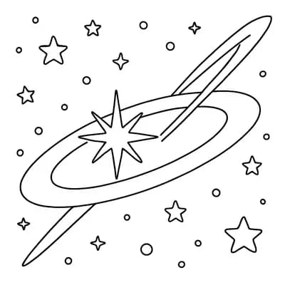 Quasar Distant Kleurplaat