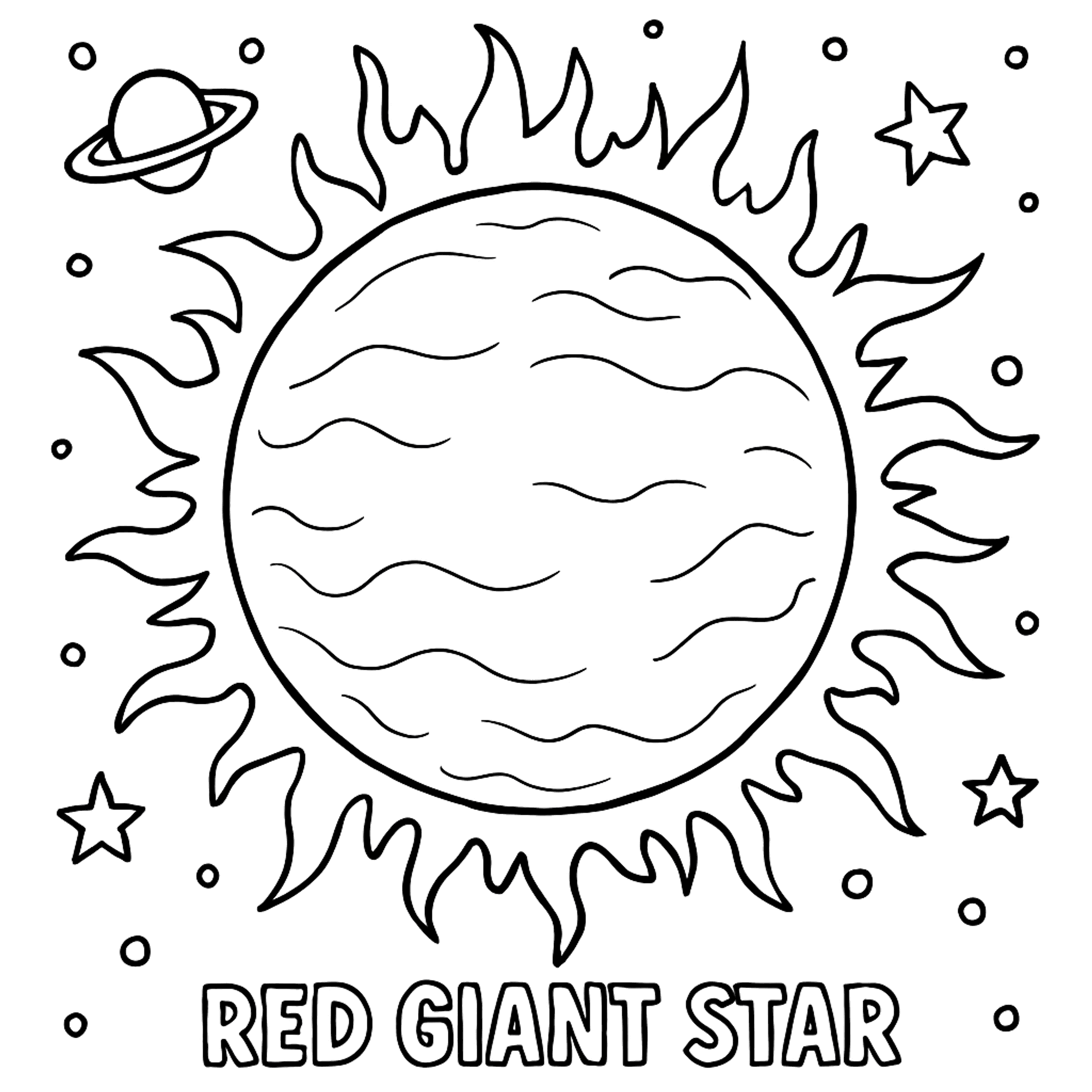 Red Giant Kleurplaat