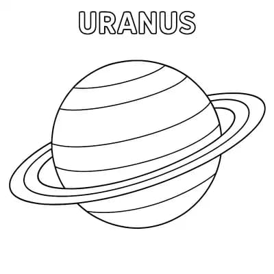 Uranus Kleurplaat