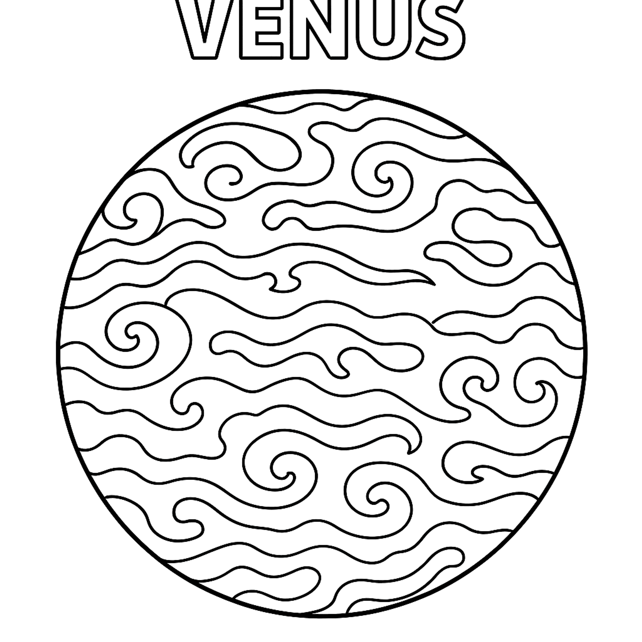 Venus Kleurplaat