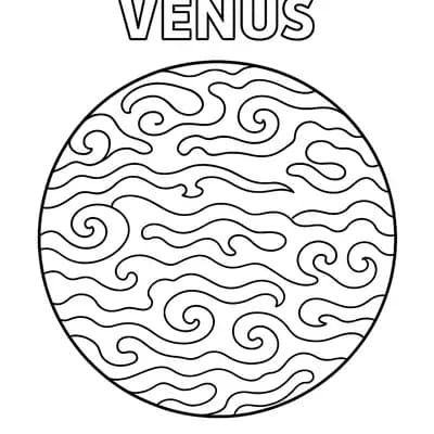 Venus Kleurplaat