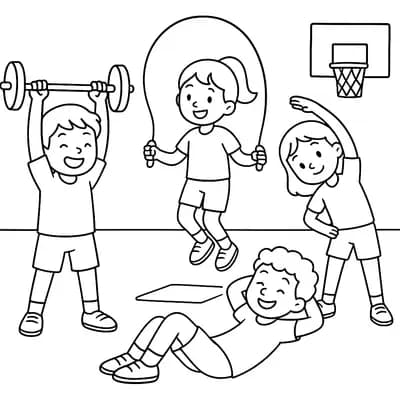 Gymles Kleurplaat