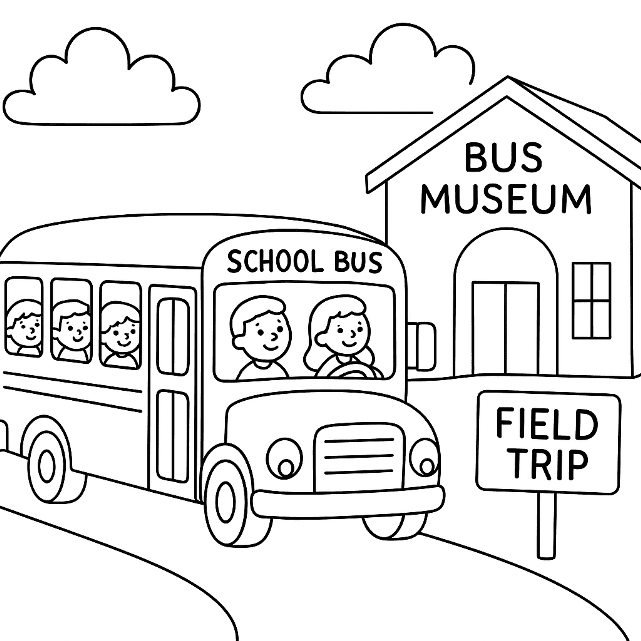 Schooluitje Kleurplaat