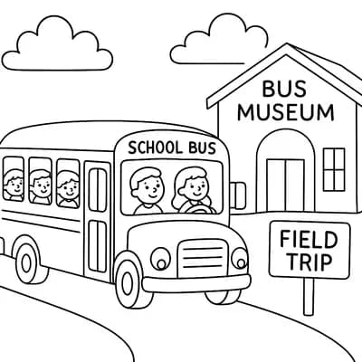 Schooluitje Kleurplaat