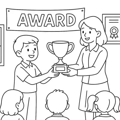 Schoolprijs Kleurplaat