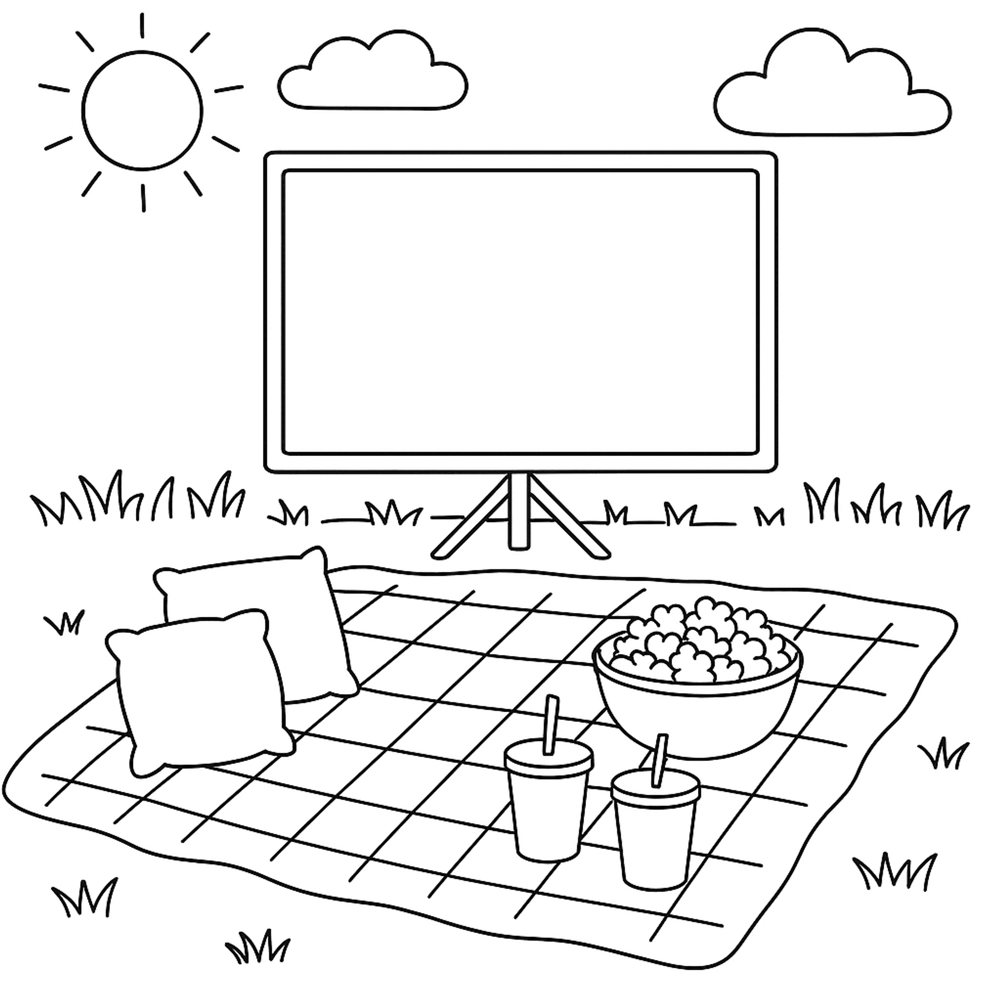 Summer Outdoor Kleurplaat