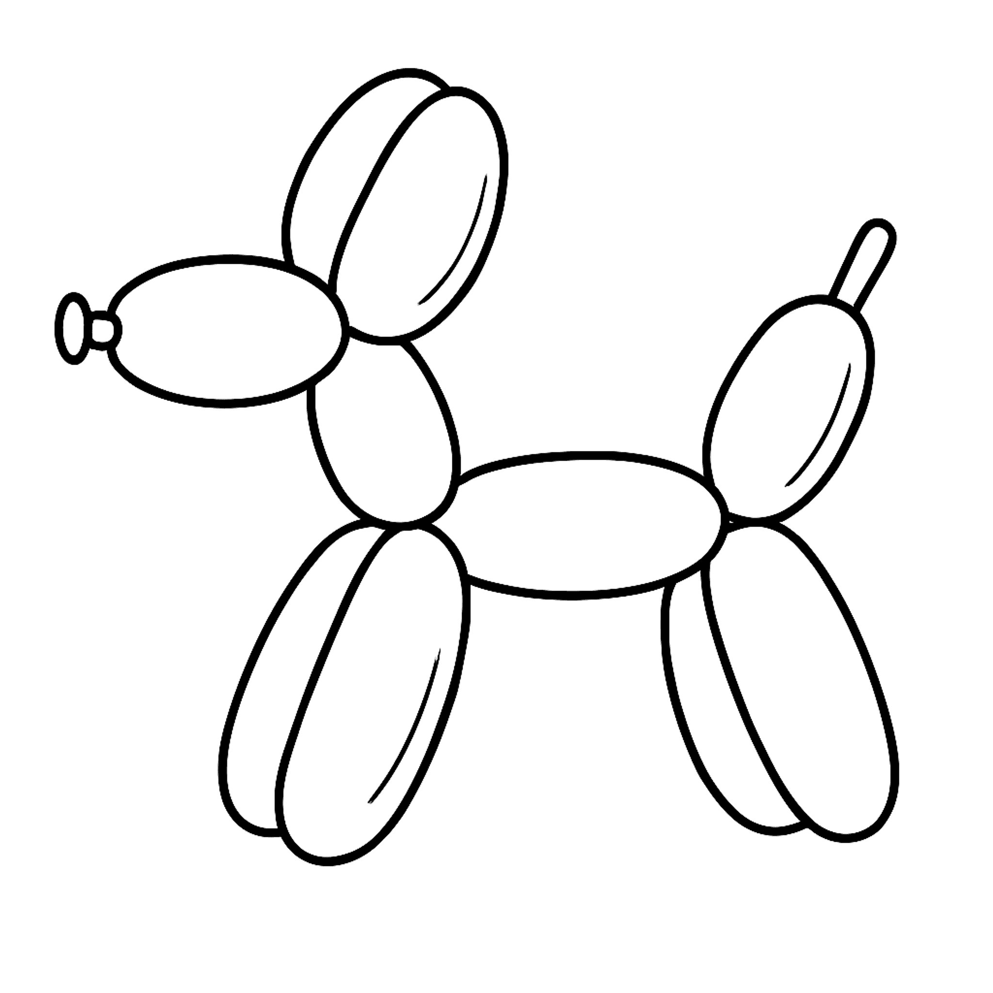 Ballonhond Kleurplaat