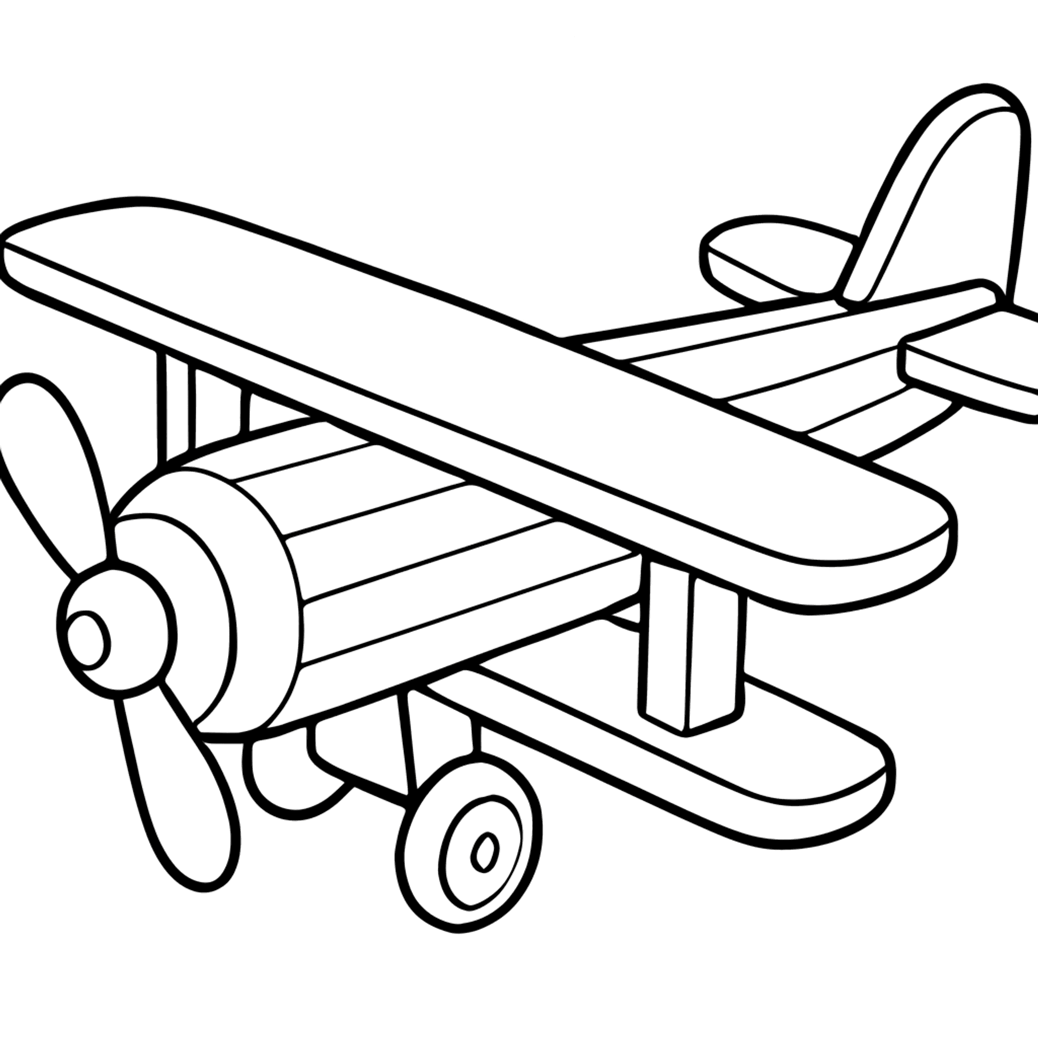 Speelgoedvliegtuig Kleurplaat