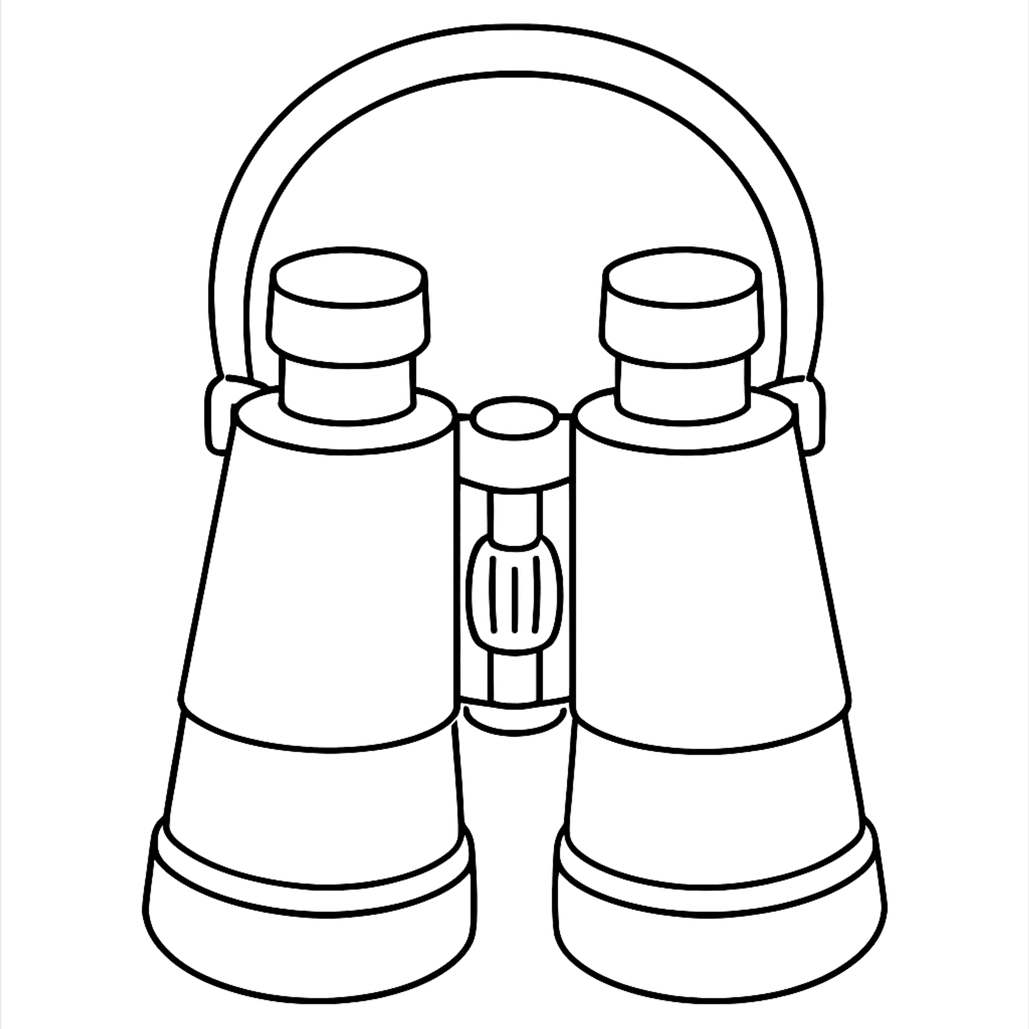 Toy Binoculars Explorer Kleurplaat