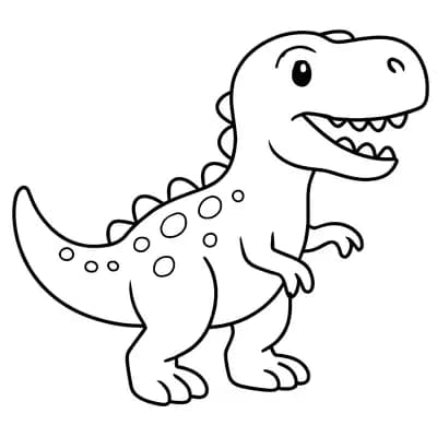 Speelgoeddino Kleurplaat
