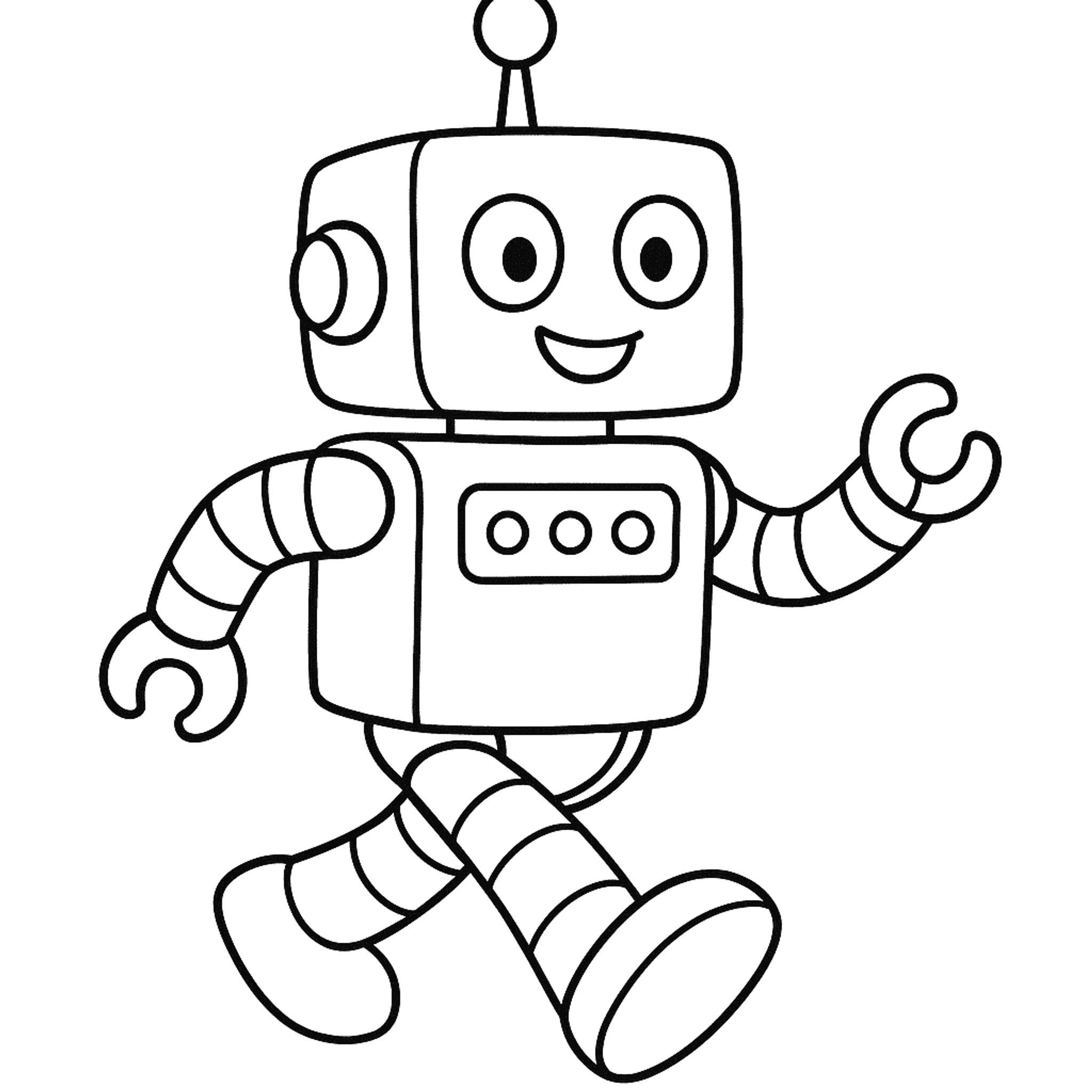 Speelgoedrobot Kleurplaat