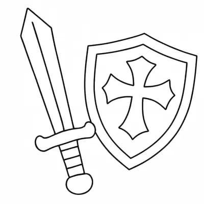 Toy Sword And Kleurplaat