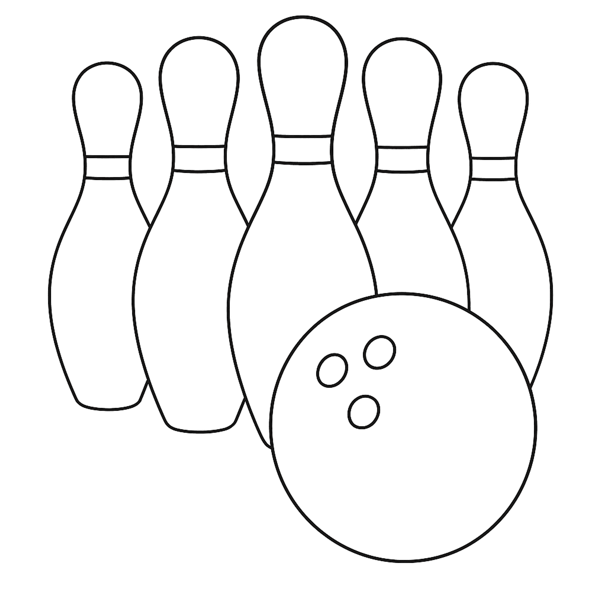 Bowling Kleurplaat