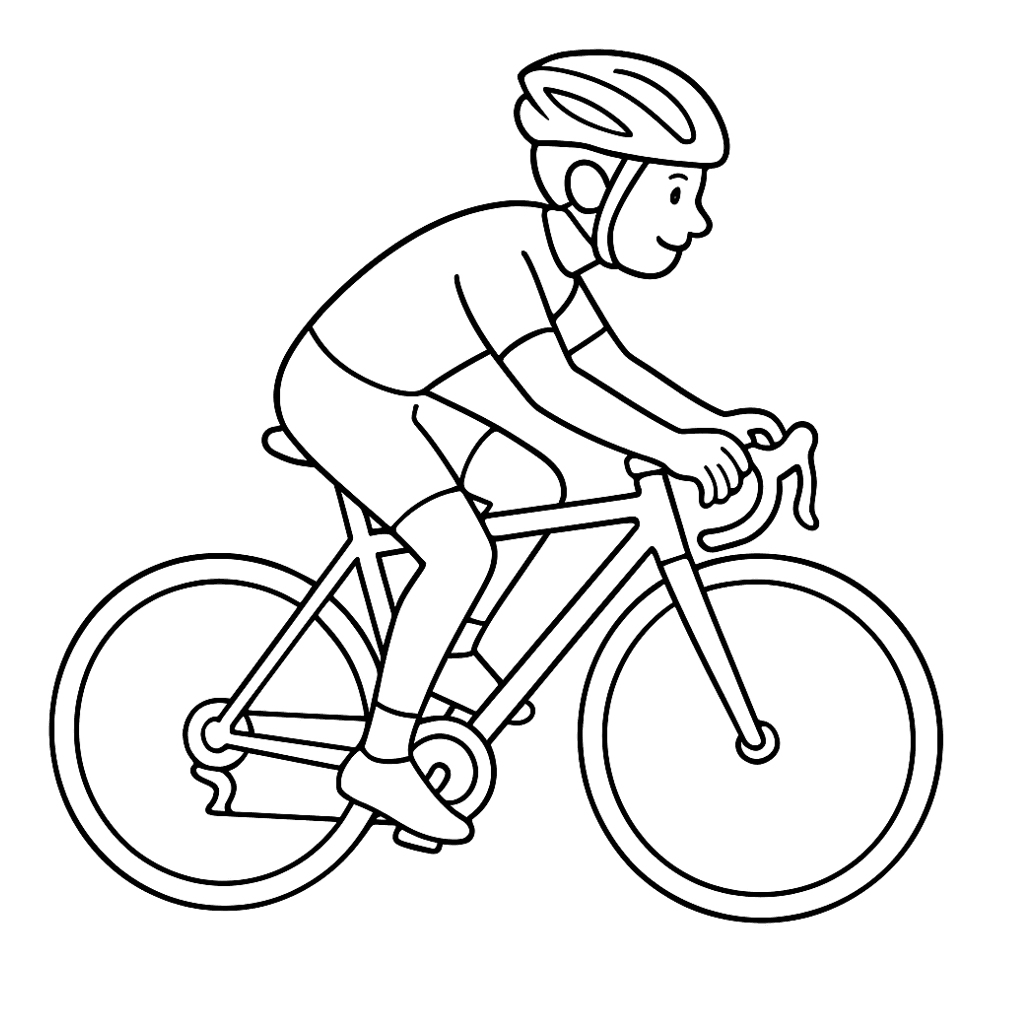Wielrenner Kleurplaat