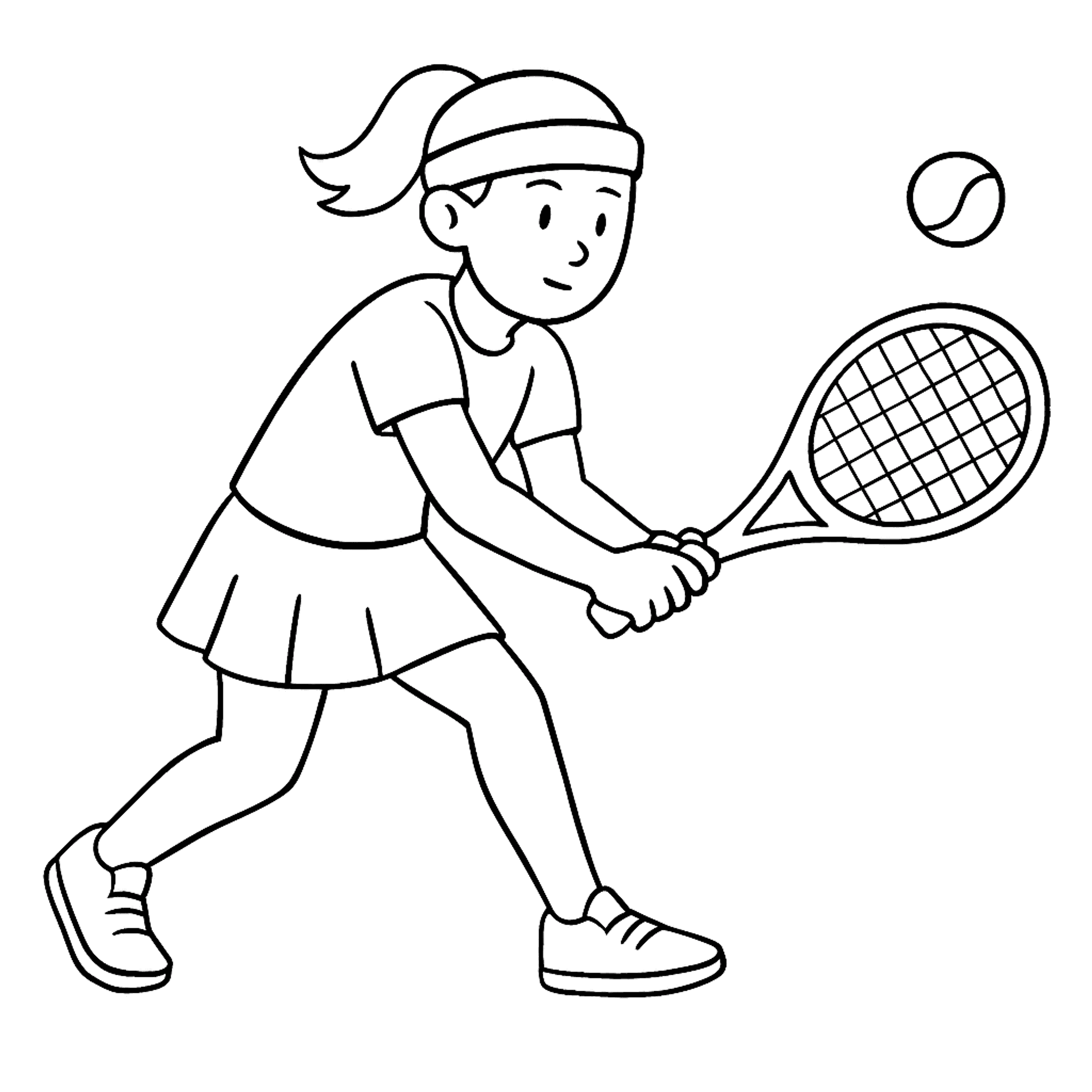 Tennisser Kleurplaat