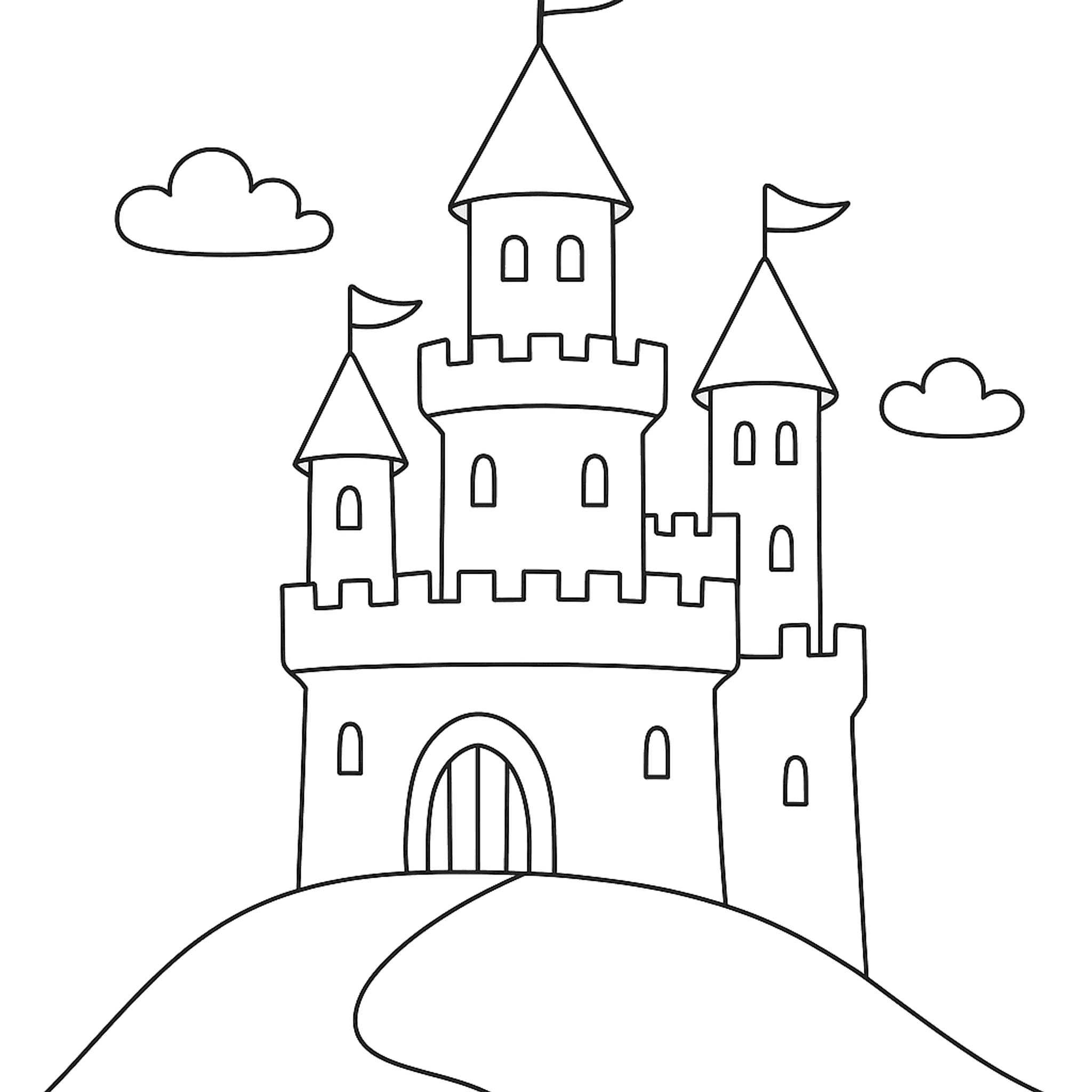 Kasteel Kleurplaat
