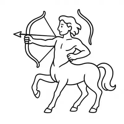 Centaur Kleurplaat