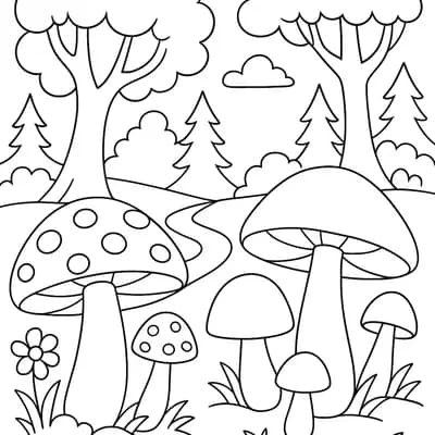 Sprookjesbos Kleurplaat