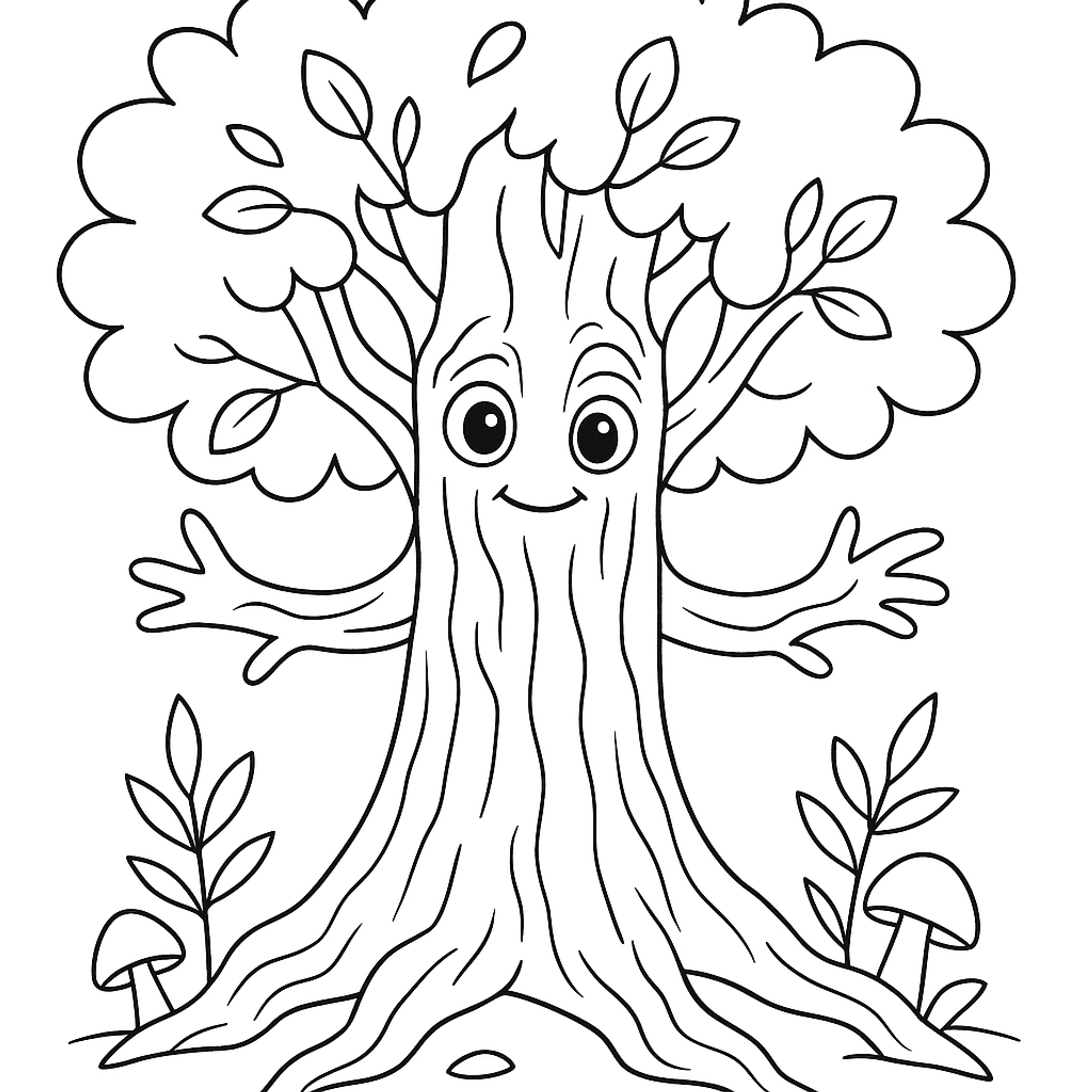 Forest Spirit Kleurplaat