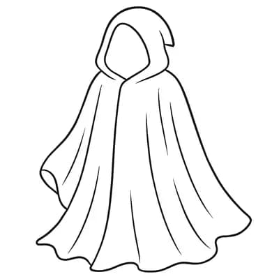 Invisible Cloak Kleurplaat